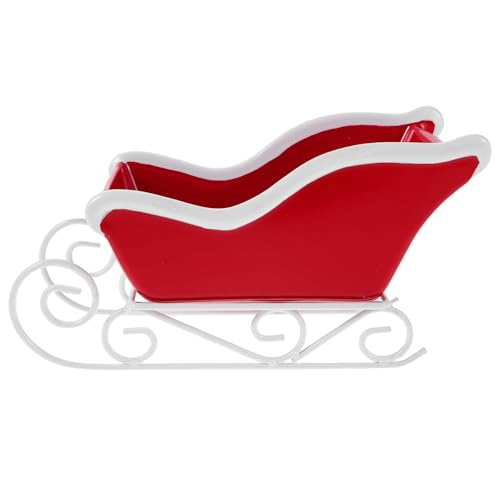 CIMAXIC Miniatur-Weihnachtsmann-Schlittenfigur: Weihnachtsschlitten-Ornament für die Weihnachtsdekoration – Weihnachts-Tischdekoration für das Home Office von CIMAXIC