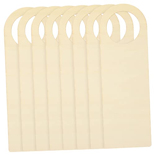 CIMAXIC 8-teilige Holz Türschilder Zum Basteln Türanhänger Zum Malen Leere Türschilder Für Kreative Handarbeiten von CIMAXIC