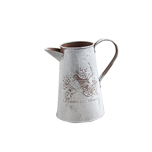 CIMAXIC Vintage Garten Eimer Für Blumenarrangements Kreative Blumenvase Rustikales Design Für Wohnkultur Balkon Und Restaurant von CIMAXIC
