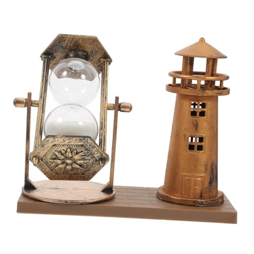 CIMAXIC Vintage Sanduhr Dekorative Sandglass für Wohnzimmer Büro Retro Tischdeko Kreative Wohnaccessoires zur Einweihung Ästhetische Raumgestaltung von CIMAXIC