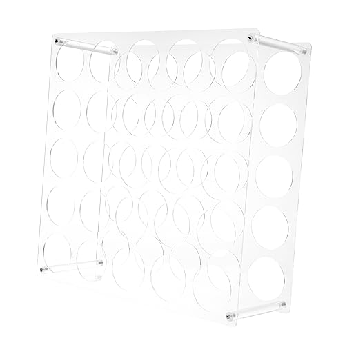 CIMAXIC Vinyl Lagerregal für Bastelraum Leichter und Stabiler Vinylrollenhalter mit Fächern für Aufbewahrung und Organisation von Bastelmaterialien Transparent von CIMAXIC