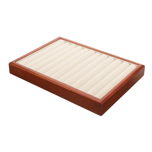 CIMAXIC Schmuckschale Aus Holz Massivholzplatte Dekorativer Aufbewahrung Für Ohrringe Halsketten Schlafzimmer- Vintage von CIMAXIC