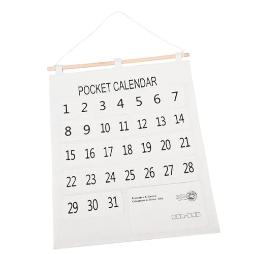 CIMAXIC Wandkalender Hängende Tasche aus Baumwolle Leichtes Platzsparendes Organisationssystem mit Stabiler Langlebiger für Schlafzimmer Büro Kinderzimmer Praktische Wandaufbewahrung CIMAXIC Wandkalender Hängende Tasche aus Baumwolle Leichtes Platzsparendes Organisationssystem mit Stabiler Langlebiger für Schlafzimmer Büro Kinderzimmer Praktische Wandaufbewahrung von CIMAXIC