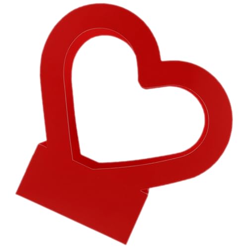 Rote Blumenbox Aus Papier in Herzform Für Die Verpackung Von Hochzeitssträußen von CIMAXIC