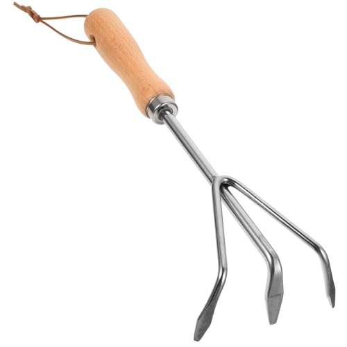 Werkzeuge Für Den Pflanzenbau Gartenkultivierungswerkzeug Manuelle Bodenfräse Handrechen Gartengerät Grubber Rechen Blumenrechen Rechen-pflüger-Werkzeug Stahl Holz Erdrechen von CIMAXIC