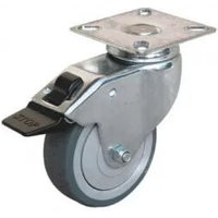 Rolle mit Bremse UNIROLL D.75 mm, Schwenkplatte 65x65 mm, Höhe 102 mm. von CIME