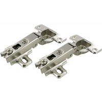 Cime - Verdeckte Möbelscharniere mit Federn, Öffnung 110°, Stahl vernickelt D.35 mm Achsabstand 48 mm, 2 Stück von CIME