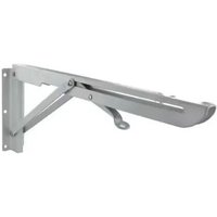 Zusammenklappbare Winkelkonsole mit automatischer Arretierung, H.130xB.300mm aus weißem Stahl. von CIME