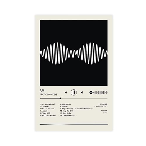 Arctic Monkeys Leinwand-Poster, Schlafzimmer, Dekoration, Sport, Landschaft, Büro, Raumdekoration, Geschenk, ungerahmt, 30 x 45 cm von CINASA
