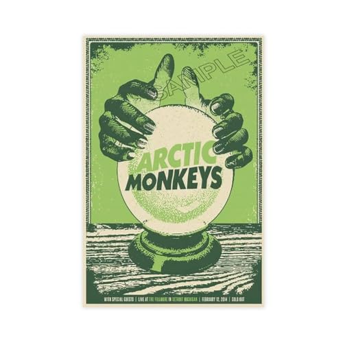 Arctic Monkeys Poster Rock Band Indie Rock Post-Britpop Wandkunst Bild Leinwand Poster Schlafzimmer Dekor Sport Landschaft Büro Zimmer Dekor Geschenk ungerahmt 50 x 75 cm von CINASA