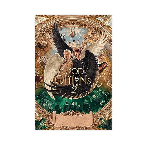 Filmposter "Good Omens Season 2 2023", Leinwand-Poster, Schlafzimmer, Dekoration, Sport, Landschaft, Büro, Raumdekoration, Geschenk, ungerahmt, 50 x 75 cm von CINASA