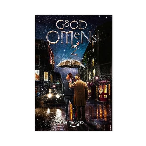 Filmposter "Good Omens Staffel 2" 2023, Leinwand-Poster, Wandkunst, Dekor, Bild, Gemälde für Wohnzimmer, Schlafzimmer, Dekoration, ungerahmt, 30 x 45 cm von CINASA