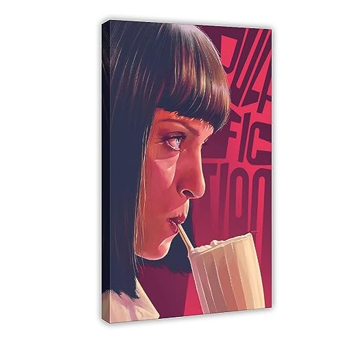 Filmposter Pulp Fiction 1994, Leinwand-Poster, Schlafzimmer, Dekoration, Sport, Landschaft, Büro, Raumdekoration, Geschenk, Rahmen-Stil, 40 x 60 cm von CINASA