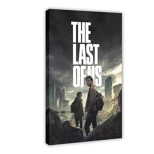 Filmposter "The Last of Us", Leinwand-Poster, Wandkunst, Dekor, Bild, Gemälde für Wohnzimmer, Schlafzimmer, Dekoration, Rahmenstil, 50 x 75 cm von CINASA