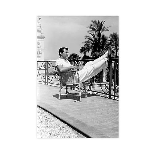 Filmschauspieler – Cary Grant Retro-Poster, Leinwand-Poster, Wandkunst, Dekor, Bild, Gemälde für Wohnzimmer, Schlafzimmer, Dekoration, ungerahmt, 60 x 90 cm von CINASA