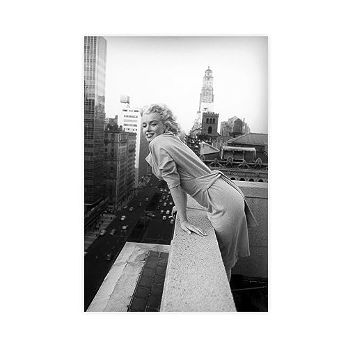 Filmschauspieler - Marilyn Monroe Vintage Poster Leinwand Poster Schlafzimmer Dekor Sport Landschaft Büro Zimmer Dekor Geschenk ungerahmt 30 x 45 cm von CINASA