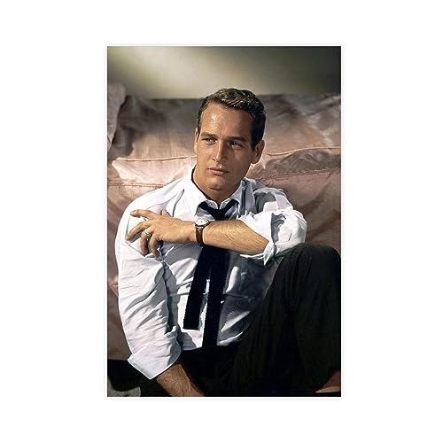 Filmschauspieler Paul Newman Vintage-Poster auf Leinwand, Schlafzimmer, Dekoration, Sport, Landschaft, Büro, Raumdekoration, Geschenk, ungerahmt, 50 x 75 cm von CINASA