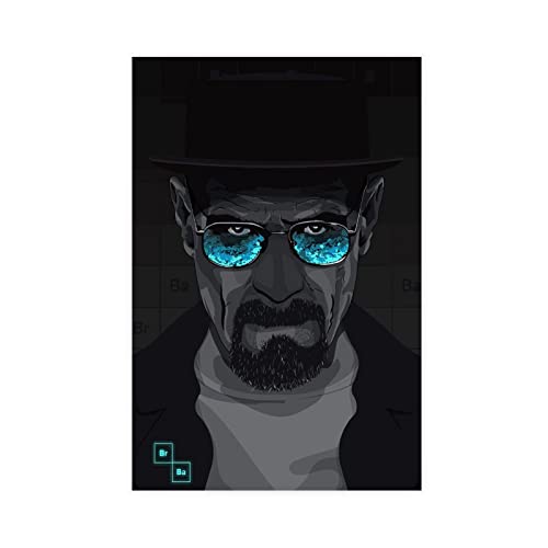 Heisenberg Leinwand-Poster, Schlafzimmer, Dekoration, Sport, Landschaft, Büro, Raumdekoration, Geschenk, ungerahmt, 30 x 45 cm von CINASA