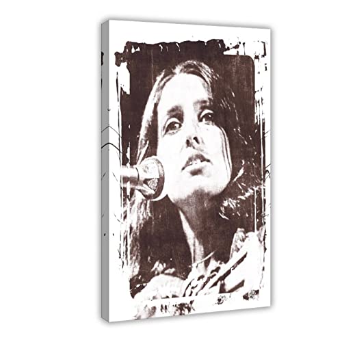 Joan Baez Leinwand-Poster, Wandkunst, Dekordruck, Bild, Gemälde für Wohnzimmer, Schlafzimmer, Dekoration, Rahmenstil, 30 x 45 cm von CINASA