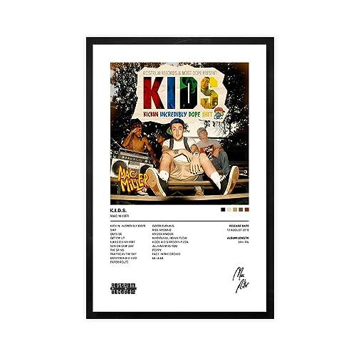 K.I.D.S. Mac Miller – Albumcover-Kunst, Poster, Leinwand, Poster, Wandkunst, Dekor, Bild, Gemälde für Wohnzimmer, Schlafzimmer, Dekoration, ungerahmt, 60 x 90 cm von CINASA