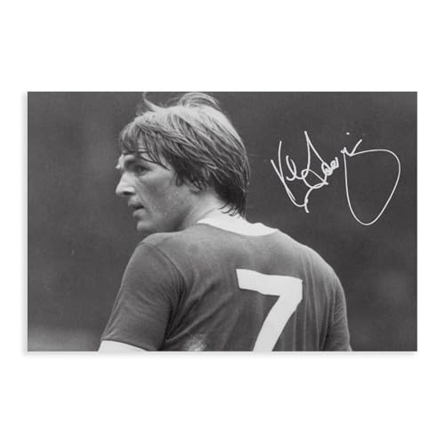 Leinwand-Poster, Motiv: Fußballspieler, Kenny Dalglish, Wandkunst, Dekor, Bild, Gemälde für Wohnzimmer, Schlafzimmer, Dekoration, ungerahmt, 40 x 60 cm von CINASA