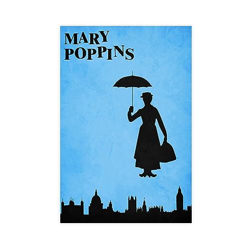 Mary Poppins Musikposter auf Leinwand, Poster, Wandkunst, Dekor, Bild, Gemälde für Wohnzimmer, Schlafzimmer, Dekoration, ungerahmt, 30 x 45 cm von CINASA