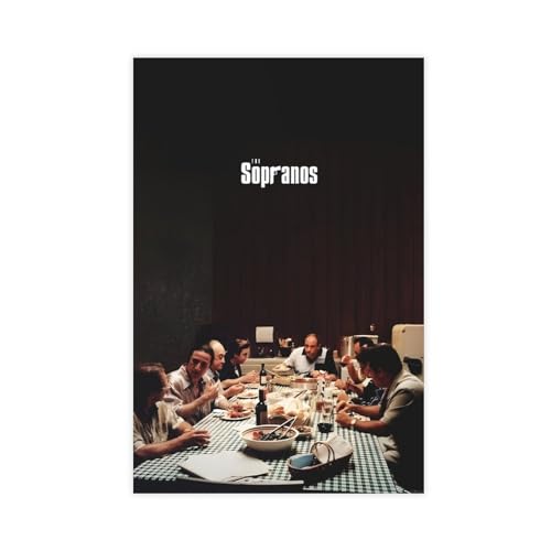 Poster auf Leinwand, Motiv: The Sopranos, Wandkunst, Dekordruck, Bild, Gemälde für Wohnzimmer, Schlafzimmer, Dekoration, ungerahmt, 50 x 75 cm von CINASA