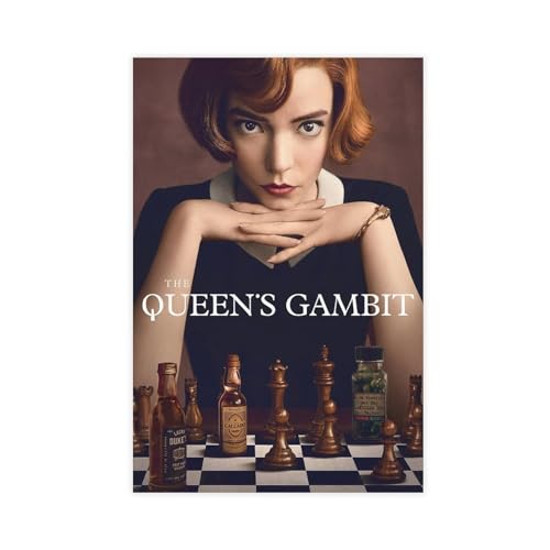 The Queen's Gambit Poster, Leinwand, Poster, Schlafzimmer, Dekoration, Sport, Landschaft, Büro, Raumdekoration, Geschenk, ungerahmt, 50 x 75 cm von CINASA