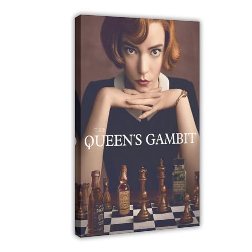 The Queen's Gambit Poster, Leinwand-Poster, Wandkunst, Dekordruck, Bild, Gemälde für Wohnzimmer, Schlafzimmer, Dekoration, Rahmenstil, 20 x 30 cm von CINASA