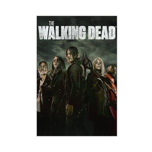 The Walking Dead Poster auf Leinwand, Wandkunst, Dekordruck, Bild, Gemälde für Wohnzimmer, Schlafzimmer, Dekoration, ungerahmt, 30 x 45 cm von CINASA