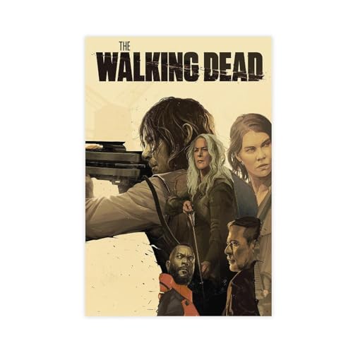 The Walking Dead Poster auf Leinwand, Wandkunst, Dekordruck, Bild, Gemälde für Wohnzimmer, Schlafzimmer, Dekoration, ungerahmt, 40 x 60 cm von CINASA