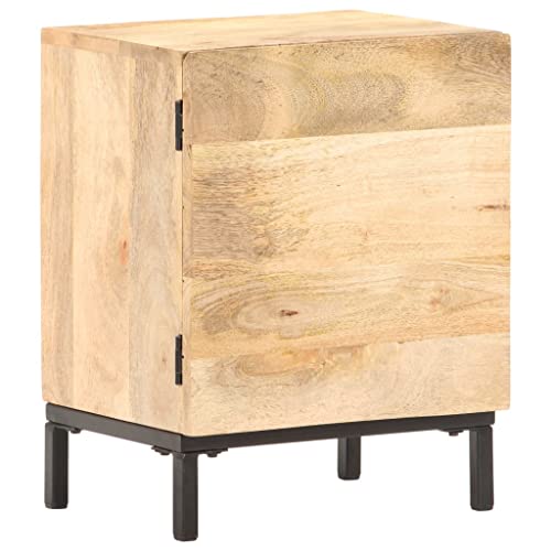 CINDERFUL Beistelltisch, Nachttisch, Nachttisch mit Schublade, geräumiger, robuster Nachttisch aus Holz mit Retro-Design for die Aufbewahrung von Schlafzimmerdekorationen von CINDERFUL
