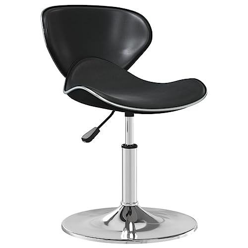 CINDERFUL Esstisch-Stühle-Set, Esszimmer- oder Wohnzimmermöbel, Familienessen, ergonomische Unterstützung, robuste und Elegante Stühle (Color : Schwarz, Size : 45.5 x 45 x (61-76) cm (B x T x H)) von CINDERFUL