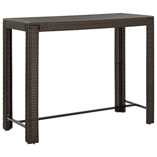 CINDERFUL Garten-Bartisch Braun 140 Gartenmöbel von CINDERFUL