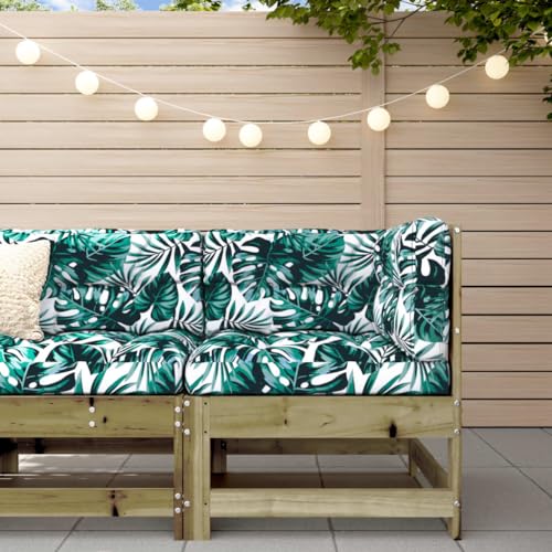 CINDERFUL Garten-Ecksofa Imprägniertes Kiefernholz Gartensitzmöbel von CINDERFUL
