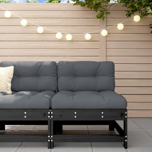 CINDERFUL Garten-Mittelsofa Schwarz Massivholz Kiefer,Komfortables MittelGartensofa aus massivem Kiefernholz mit LattenDesign für Terrasse und Garten Gartensitzmöbel CINDERFUL Garten-Mittelsofa Schwarz Massivholz Kiefer,Komfortables MittelGartensofa aus massivem Kiefernholz mit LattenDesign für Terrasse und Garten Gartensitzmöbel von CINDERFUL