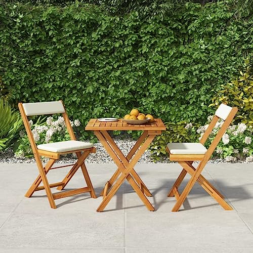 CINDERFUL Gartenmöbel Set 3-TLG. Bistro-Set Klappbar mit Kissen Massivholz Akazie CINDERFUL Gartenmöbel Set 3-TLG. Bistro-Set Klappbar mit Kissen Massivholz Akazie von CINDERFUL