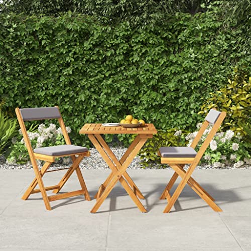 CINDERFUL Gartenmöbel Set 3-TLG. Bistro-Set Klappbar mit Kissen Massivholz Akazie CINDERFUL Gartenmöbel Set 3-TLG. Bistro-Set Klappbar mit Kissen Massivholz Akazie von CINDERFUL