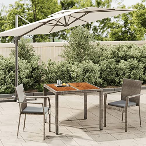 CINDERFUL Gartenmöbel Set 3-TLG. Garten-Essgruppe mit Kissen Grau Poly Rattan CINDERFUL Gartenmöbel Set 3-TLG. Garten-Essgruppe mit Kissen Grau Poly Rattan von CINDERFUL