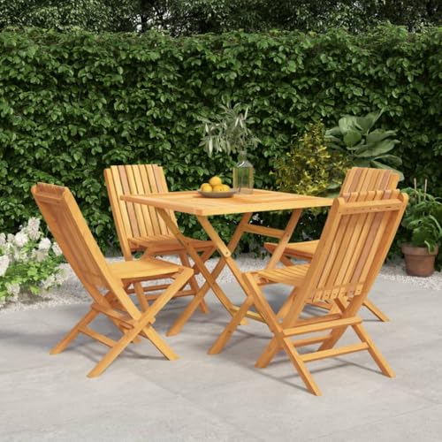 CINDERFUL Gartenmöbel Set 5-TLG. Garten-Essgruppe Massivholz Teak von CINDERFUL