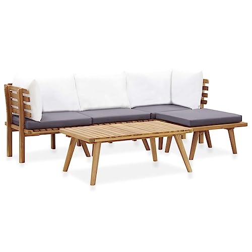 CINDERFUL Gartenmöbel Set 5-TLG. Garten-Lounge-Set Massivholz Akazie CINDERFUL Gartenmöbel Set 5-TLG. Garten-Lounge-Set Massivholz Akazie von CINDERFUL