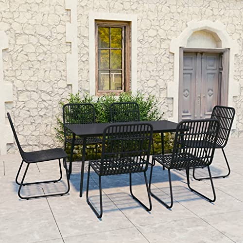 CINDERFUL Gartenmöbel Set 7-TLG. Garten-Essgruppe Poly Rattan und Glas CINDERFUL Gartenmöbel Set 7-TLG. Garten-Essgruppe Poly Rattan und Glas von CINDERFUL