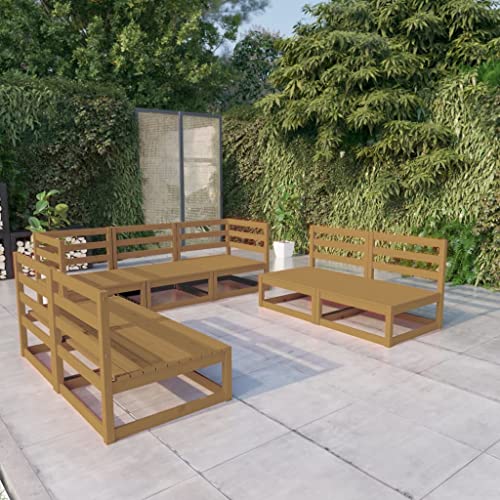CINDERFUL Gartenmöbel Set 7-TLG. Garten-Lounge-Set Honigbraun Massivholz Kiefer CINDERFUL Gartenmöbel Set 7-TLG. Garten-Lounge-Set Honigbraun Massivholz Kiefer von CINDERFUL