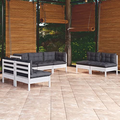 CINDERFUL Gartenmöbel Set 7-TLG. Garten-Lounge-Set mit Kissen Kiefer Massivholz CINDERFUL Gartenmöbel Set 7-TLG. Garten-Lounge-Set mit Kissen Kiefer Massivholz von CINDERFUL