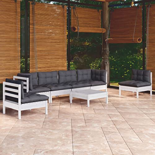 CINDERFUL Gartenmöbel Set 7-TLG. Garten-Lounge-Set mit Kissen Kiefer Massivholz CINDERFUL Gartenmöbel Set 7-TLG. Garten-Lounge-Set mit Kissen Kiefer Massivholz von CINDERFUL