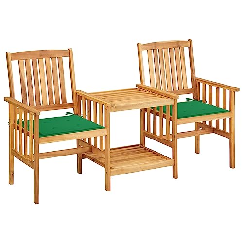 CINDERFUL Gartenmöbel Set Gartenstühle mit Teetisch und Kissen Akazie Massivholz CINDERFUL Gartenmöbel Set Gartenstühle mit Teetisch und Kissen Akazie Massivholz von CINDERFUL
