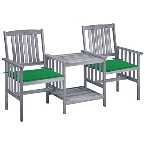 CINDERFUL Gartenmöbel Set Gartenstühle mit Teetisch und Kissen Massivholz Akazie CINDERFUL Gartenmöbel Set Gartenstühle mit Teetisch und Kissen Massivholz Akazie von CINDERFUL