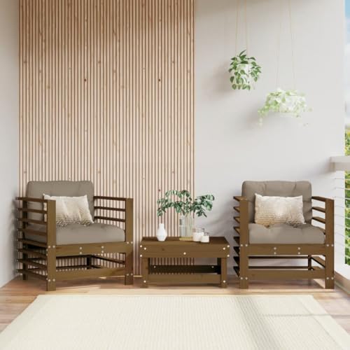 CINDERFUL Gartenstühle 2 STK. Honigbraun Massivholz Kiefer,Bequeme Gartenstühle aus hochwertigem Kiefernholz im LattenDesign Honigbraun 2erSet Gartensitzmöbel CINDERFUL Gartenstühle 2 STK. Honigbraun Massivholz Kiefer,Bequeme Gartenstühle aus hochwertigem Kiefernholz im LattenDesign Honigbraun 2erSet Gartensitzmöbel von CINDERFUL