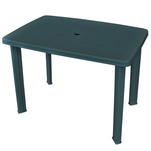 CINDERFUL Gartentisch Grün 101 x 68 x 72 cm Kunststoff Gartenmöbel von CINDERFUL