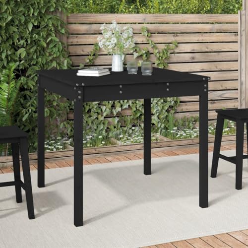 CINDERFUL Gartentisch Schwarz 82 Gartenmöbel von CINDERFUL